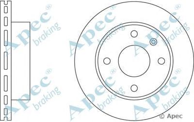APEC BRAKING dsk145 -  Тормозной диск